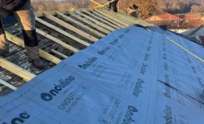 Rénovation de couverture de toiture à Champagne-Mouton, Angoulême, JCM Charpente Couverture